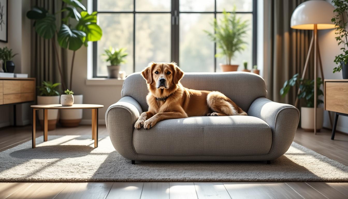 découvrez notre sélection des 5 meilleurs canapés pour chien, alliant résistance et facilité d'entretien. offrez à votre compagnon à quatre pattes un espace confortable et lavable, parfait pour se reposer tout en ajoutant une touche de style à votre intérieur.