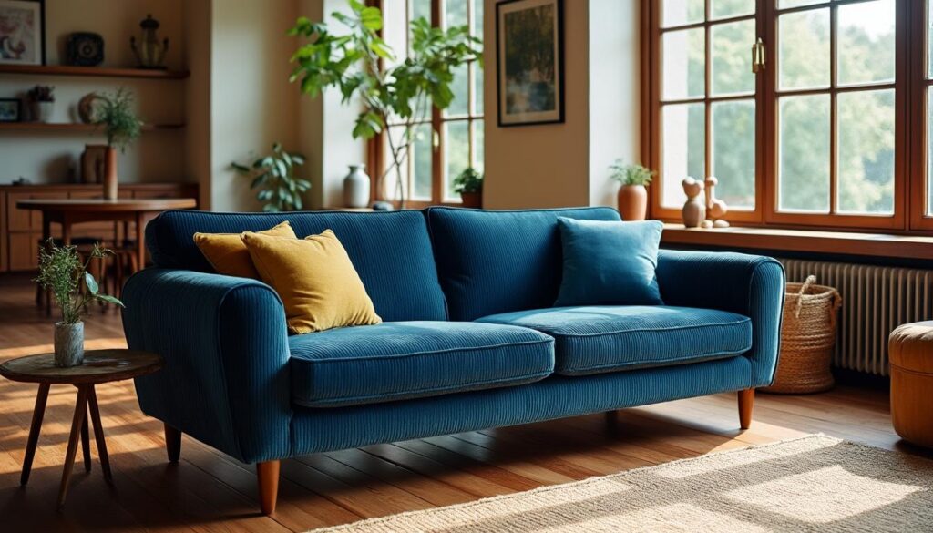 découvrez le charme rétro du canapé en velours côtelé, un incontournable pour ajouter une touche vintage à votre intérieur. explorez notre guide d'achat pour trouver les meilleures adresses où acquérir ce meuble tendance et stylé.