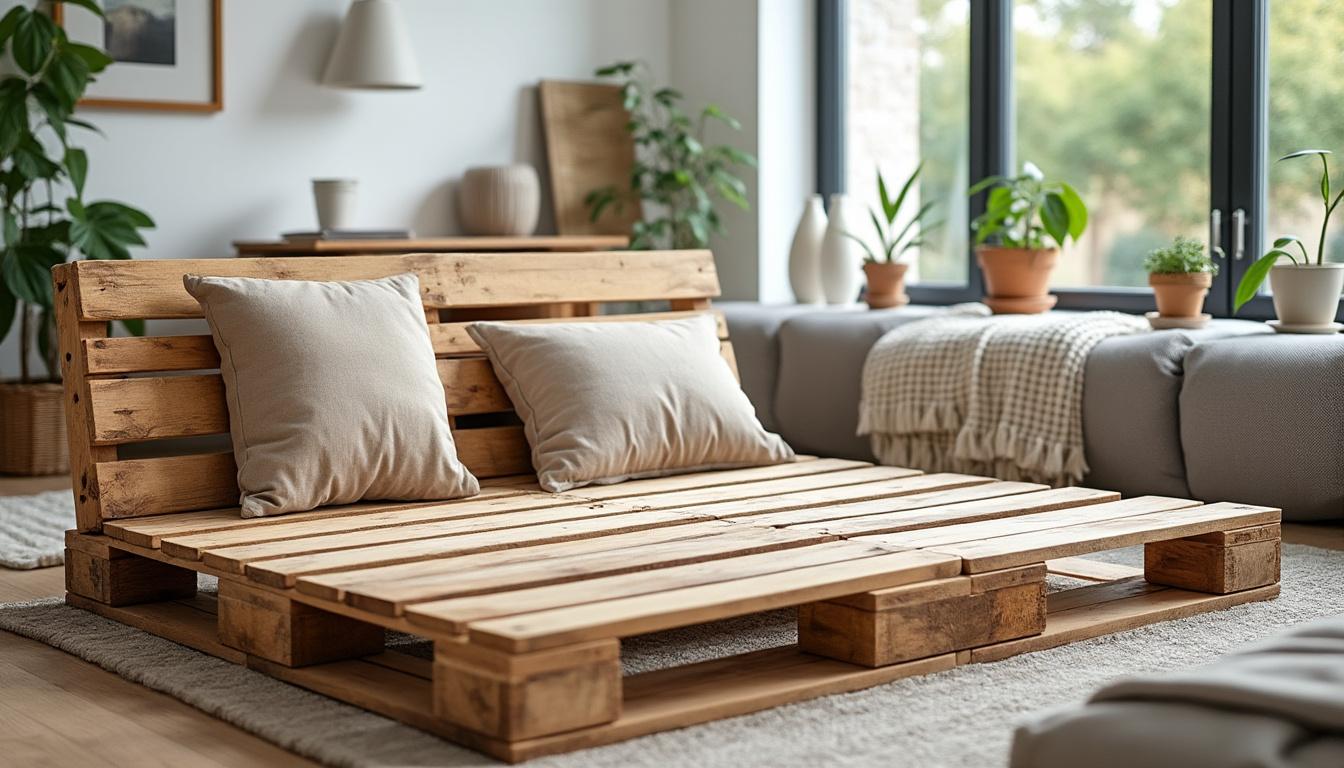 découvrez notre tuto diy complet pour créer un canapé en palette élégant et économique. suivez nos étapes faciles pour transformer des palettes en un meuble tendance qui ajoutera du charme à votre espace. idéal pour les amateurs de bricolage désireux de personnaliser leur décoration intérieure.