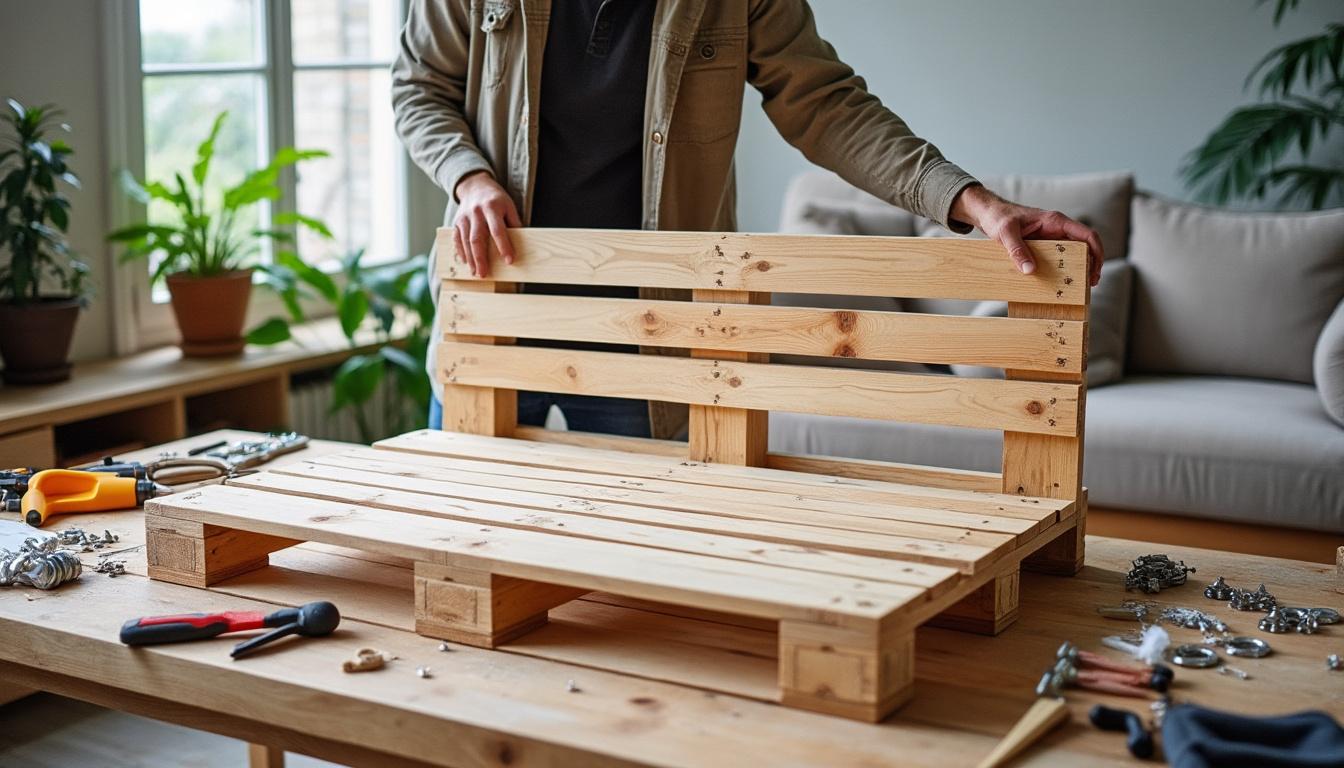 découvrez notre tutoriel diy complet pour apprendre à créer votre propre canapé en palette, une solution économique et écologique. transformez votre espace extérieur ou intérieur avec ce projet créatif qui allie style et budget tout en ajoutant une touche personnelle à votre décoration.