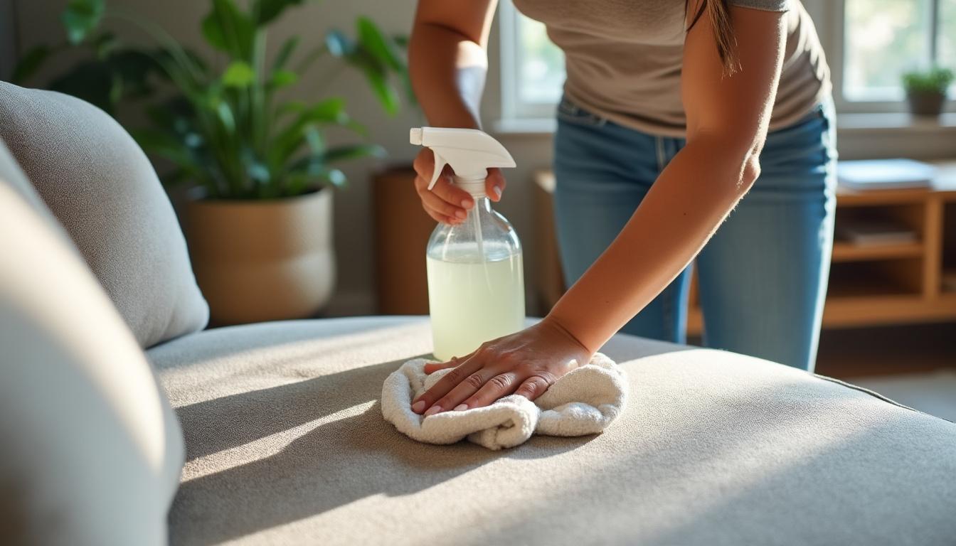 découvrez des astuces simples et efficaces pour enlever une auréole sur un canapé en tissu. suivez nos conseils pour nettoyer sans abîmer votre canapé et retrouver un textile impeccable !