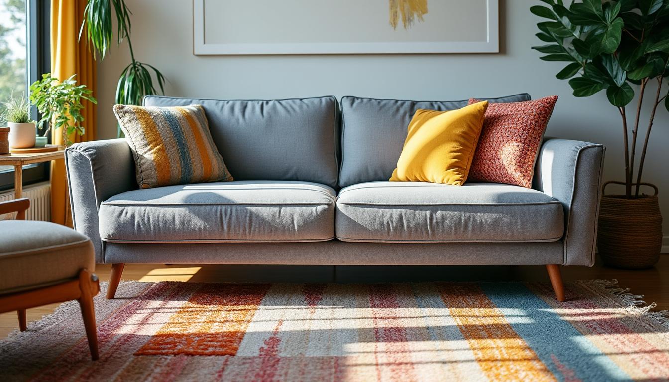 Quel tapis avec un canapé gris : Associations parfaites selon les styles